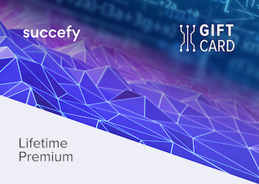 Succefy AI Resume Builder lifetime premium gift card, offering exclusive access to advanced resume-building features